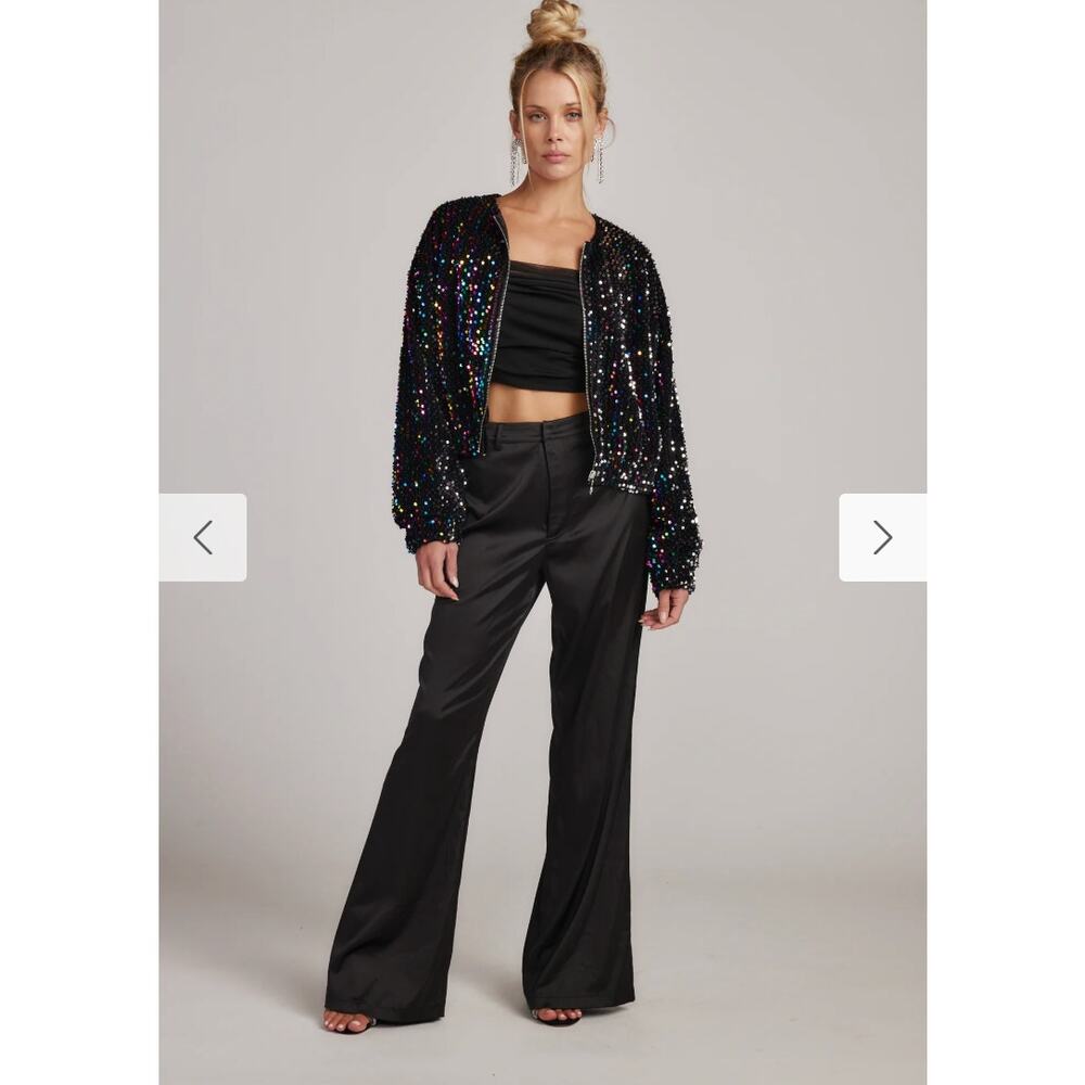 Ozzy Multi Sequin Zip Up Jacket